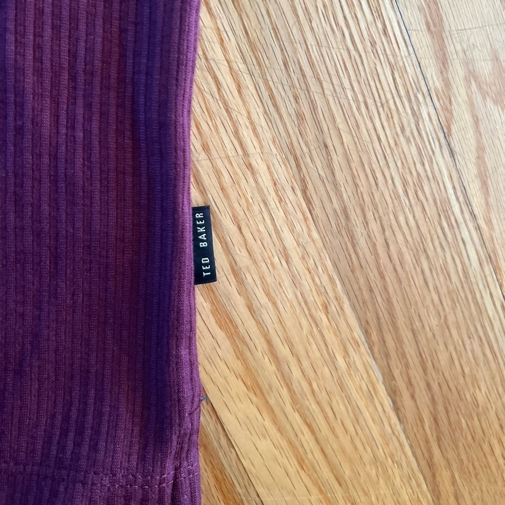 Ted baker Rakes Regular Fit Cotton Ribbed Tee - Picture 6 of 6